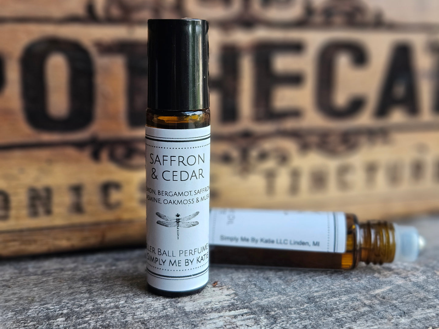 Saffron & Cedar Perfume Roller Ball